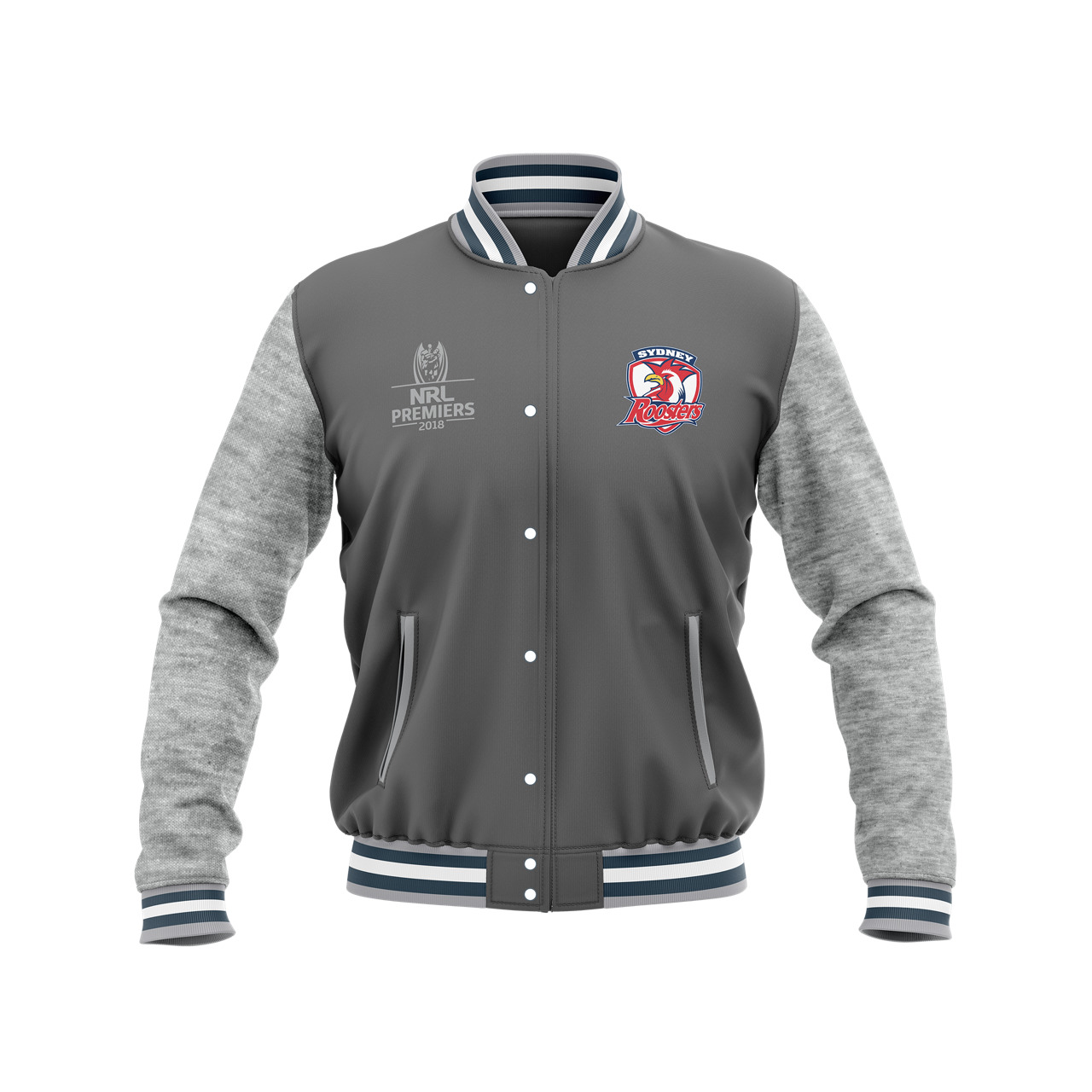 Sydney Roosters 2018 NRL Premiers Varsity Jacket (Sizes S - 5XL) - ISC