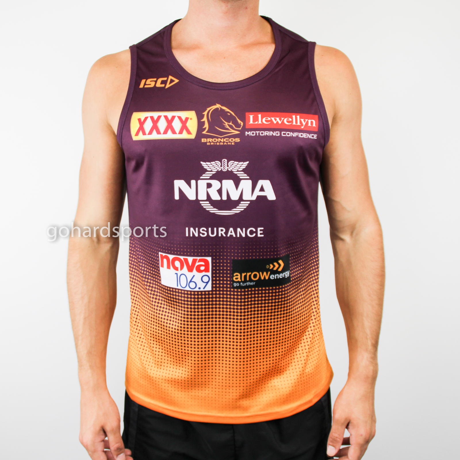 NRL Supporter Training Singlet Size Small To 3XL Brisbane Broncos 