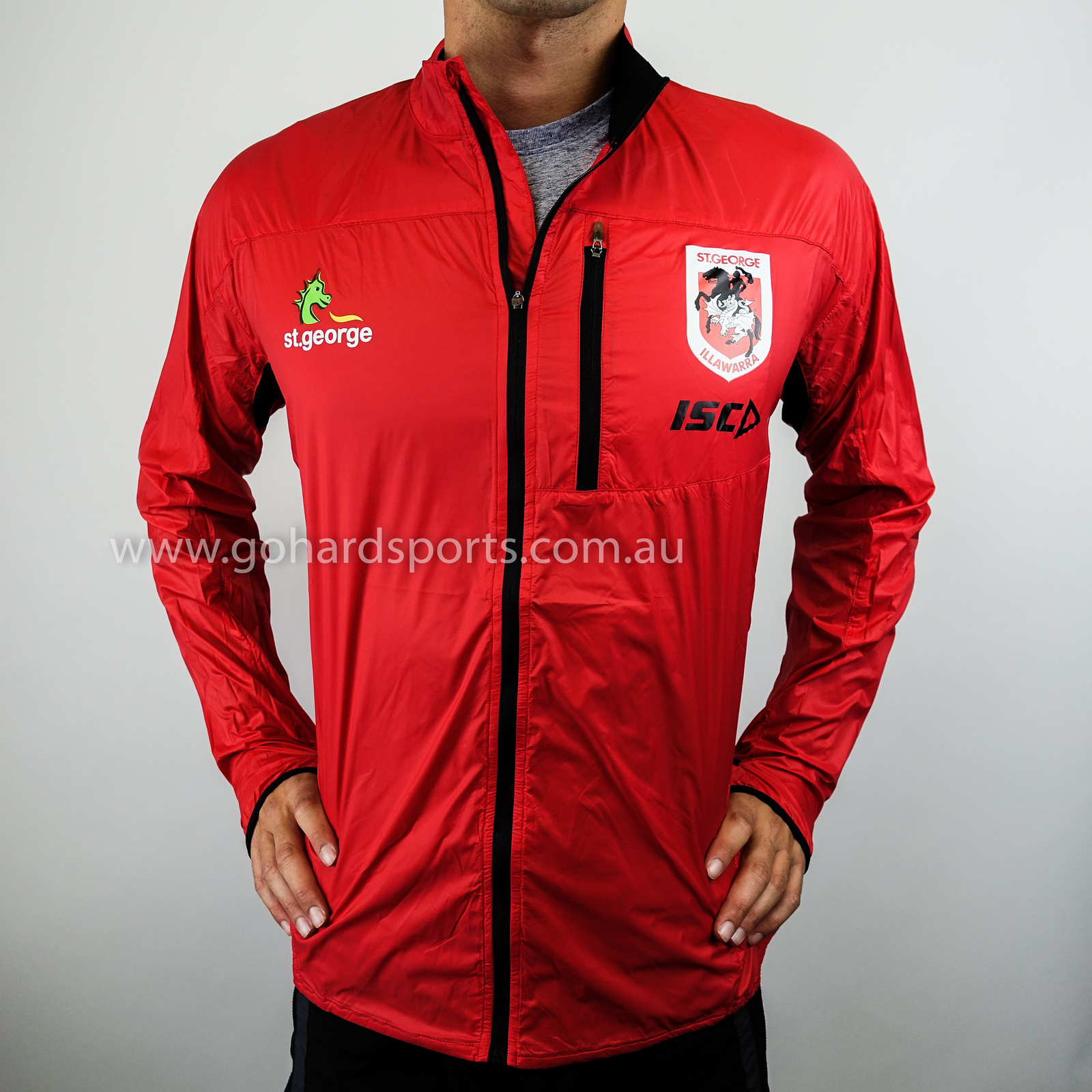 *ON SALE NOW* Sizes S - L Details about   St George Illawarra Dragons 2017 Running Jacket 