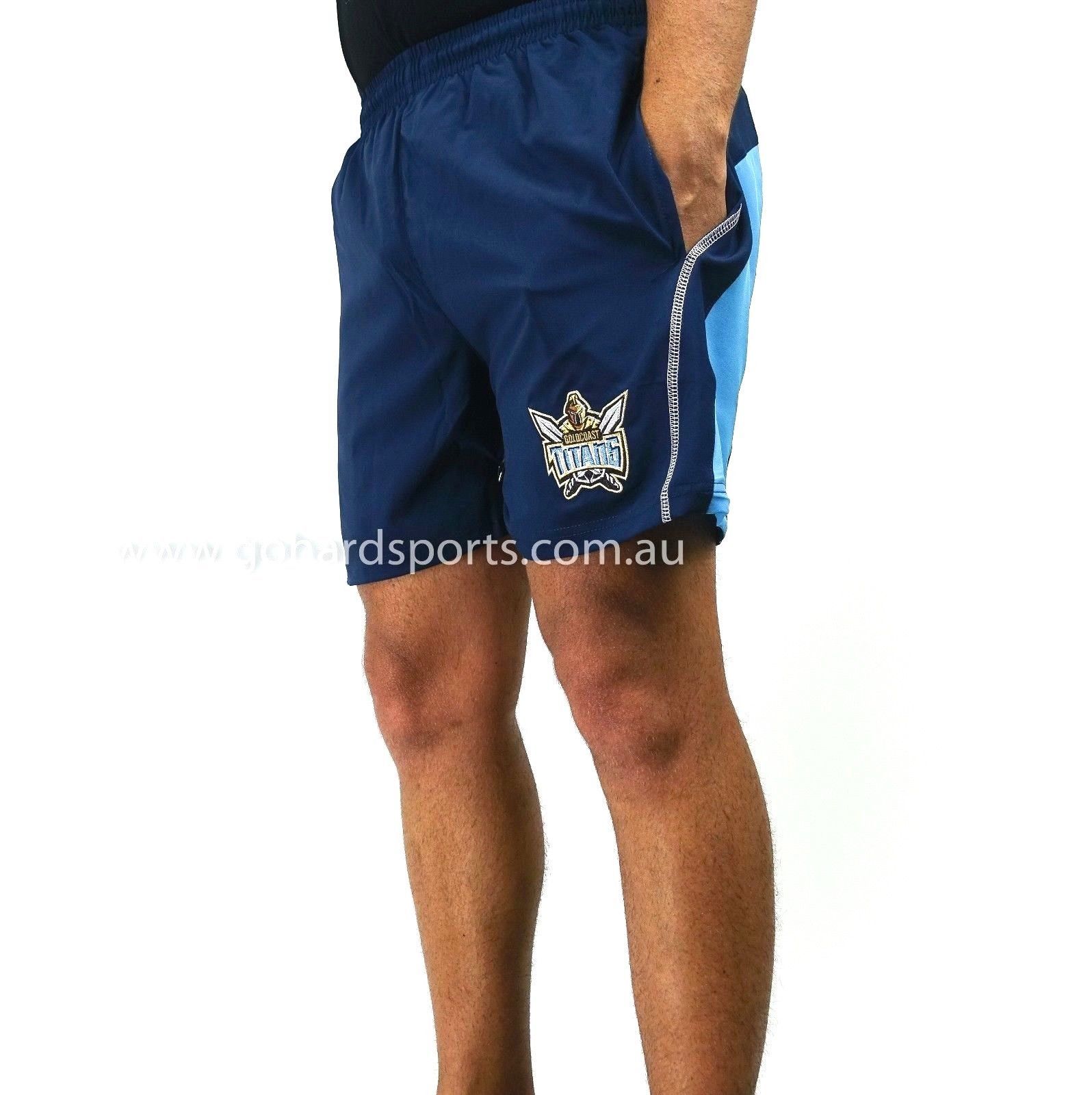 sizes S L 2XL NRL Gold Coast Titans MENS Supporter Core Shorts 