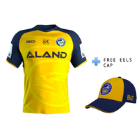 Parramatta Eels 2020 NRL ISC Men's Training Tee in Gold (S - 5XL) + FREE CAP