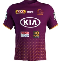 Brisbane Broncos 2020 NRL ISC Training Tee in Mulberry (S - 5XL)