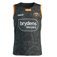 Wests Tigers 2020 NRL ISC Training Singlet in Black (S - 3XL)
