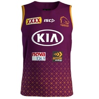 Brisbane Broncos 2020 NRL ISC Training Singlet in Mulberry (S-5XL)