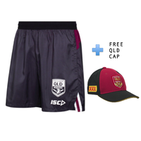 QLD Maroons 2020 NRL State of Origin Training Shorts (S - 5XL)