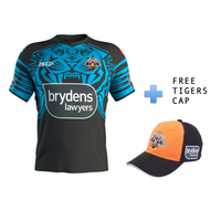 Wests Tigers 2020 NRL ISC Men's Run Out Tee (S - 3XL) + FREE CAP