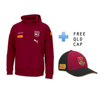 Queensland Maroons 2021 Team Hoody (S - 3XL) + FREE CAP