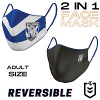 Canterbury Bulldogs NRL Reversible Face Masks (Adult size)
