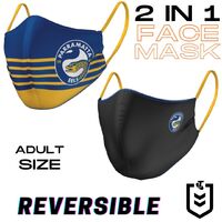 Parramatta Eels NRL Reversible Face Masks (Adult size)