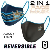 Gold Coast Titans NRL Reversible Face Masks (Adult size)