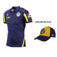 Parramatta Eels 2022 NRL Travel Polo (S - 5XL) + FREE Cap