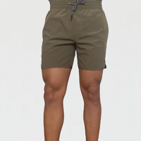 CX2 Premium Men's Gym Shorts Exercise Menswear in Khaki Green (Sizes S - 2XL)