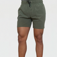 CX2 Basic Men's Gym Shorts Exercise Menswear in Green (Sizes S - L)