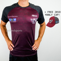 Manly Sea Eagles 2019 Men's Training Tee (Sizes S - 3XL) + FREE CAP