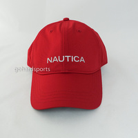 Nautica Dri-Fit 6 Panel Cap in Red