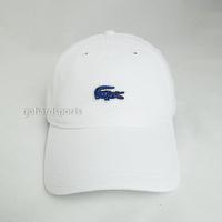 Lacoste Pique Croc Cap in White
