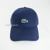 Lacoste Pique Croc Cap in Navy