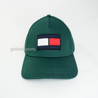 Tommy Hilfiger Cotton Flag Adjustable Cap in Bottle Green