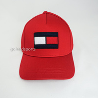 Tommy Hilfiger Cotton Flag Adjustable Cap in Red