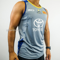 North Queensland Cowboys 2018 NRL ISC Men's Training Singlet in Grey (Sizes S - 2XL)