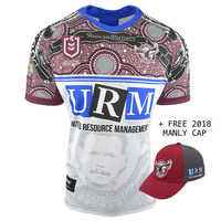Manly Sea Eagles 2019 NRL ISC Men's Indigenous Jersey (S - 3XL) + FREE CAP