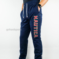 Nautica 'College Souvenir' Jogger Trackpants in Navy/Red (Sizes S - 2XL)