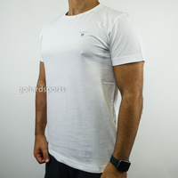 Gant Original Plain Crew Neck Tee in White (Sizes S - 5XL Available)