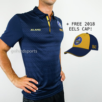 Parramatta Eels 2018 NRL Navy Performance Polo Shirt (S - 3XL) + FREE CAP