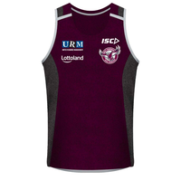 Manly Sea Eagles 2018 NRL Maroon Training Singlet (Sizes S - 3XL)