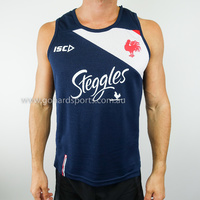 Sydney Roosters 2018 NRL Navy/White/Red Adult Training Singlet (Sizes S-5XL)