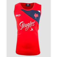 Sydney Roosters 2018 NRL Red/Navy/White Adult Training Singlet (Sizes S - 2XL)