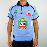 New South Wales Blues 2017 State Of Origin Classic Collar Jersey *Size Small*