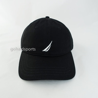 Nautica Mens 6 Panel Cap In Black 
