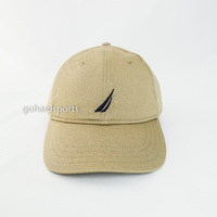 Nautica Mens 6 Panel Buckle Cap in Khaki 