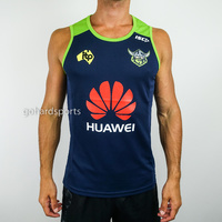 Canberra Raiders 2018 NRL Navy Men's Training Singlet (Sizes S-3XL) *BNWT*