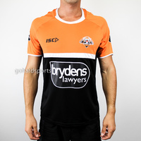 Wests Tigers 2018 NRL Mens Graphite/Orange Training Tee (Mens + Kids Sizes)