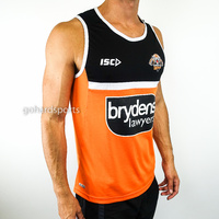Wests Tigers 2018 NRL Graphite/Black Training Singlet (S - 4XL)