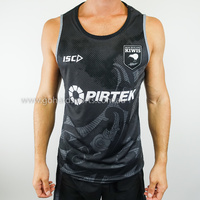 New Zealand Kiwi Rugby League 2018 Training Singlet (Sizes S - 5XL) **BNWT**