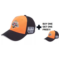 2017 Wests Tigers Media Cap (Orange/Black) - One Size Fits Most