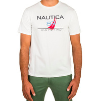 Nautica 83 Sailing Flag Tee in White (Sizes XS - 2XL Available)