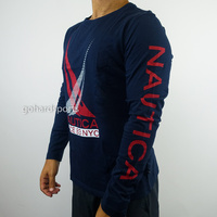 Nautica Heritage Since 83 Long-Sleeve Tee in Navy (Sizes XS - 2XL Available)