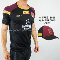 QLD Maroons State of Origin 2018 Training Tee (Sizes S - 2XL) + FREE CAP