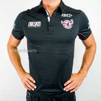 Manly Sea Eagles 2017 Black Players Polo (Size Small Only) *ON SALE NOW*