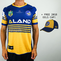 Parramatta Eels 2018 Men's Heritage Jersey (Sizes S - 7XL) + FREE CAP