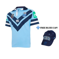 NSW Blues State of Origin CC2018 Men's Classic Short-Sleeve Jersey SIZE SMALL