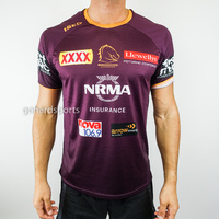 Brisbane Broncos 2019 NRL Training Tee in Mulberry (Sizes S - 5XL)