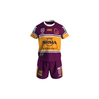 Brisbane Broncos 2019 NRL Toddler Home Jersey + Shorts Set (Sizes 0 - 4)