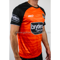 Wests Tigers 2019 NRL Mens Training Tee in Orange (Sizes S - 3XL) 