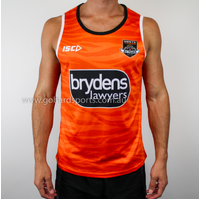 Wests Tigers 2019 NRL Training Singlet in Orange (Sizes S - 3XL)
