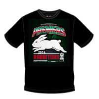 South Sydney Rabbitohs NRL Premiers Tee Shirt (Sizes 4XL + 5XL) **ON SALE NOW**
